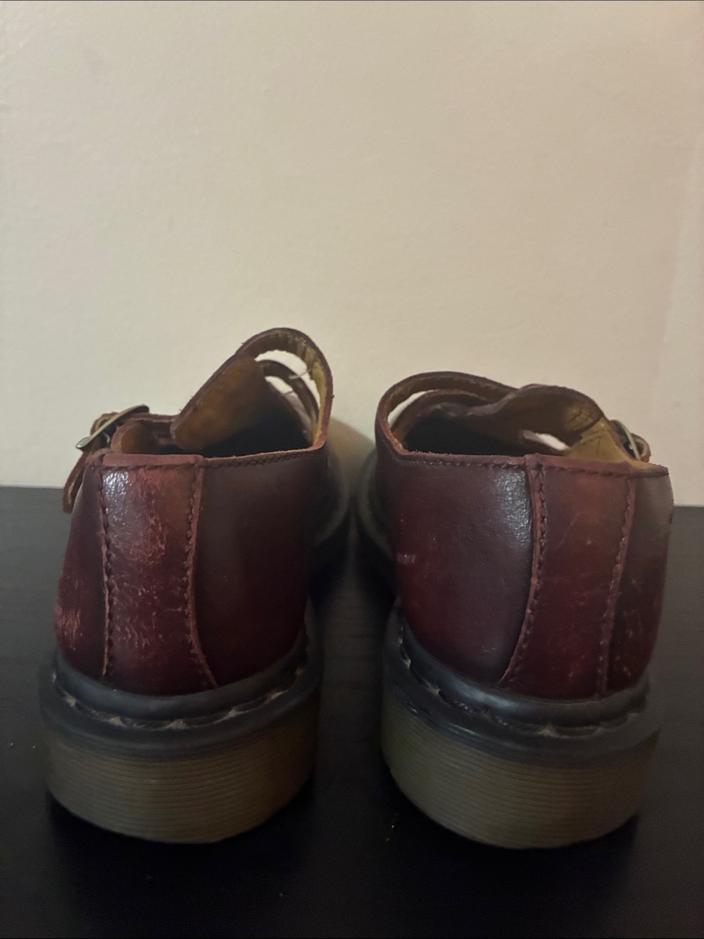 Dr. Martens 8065 Mary Jane shoes dark red or chestnut leather size 7 - Picture 5 of 9